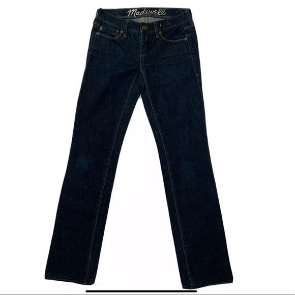 Madewell Rail Straight Jeans 
Dark Wash 24x34 
Made of 98% Cotton 2% Spandex - Picture 2 of 11